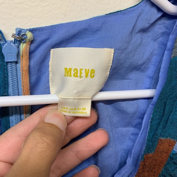 Anthropologie Maeve Madras Plaid Top 4 - Picture 6 of 6